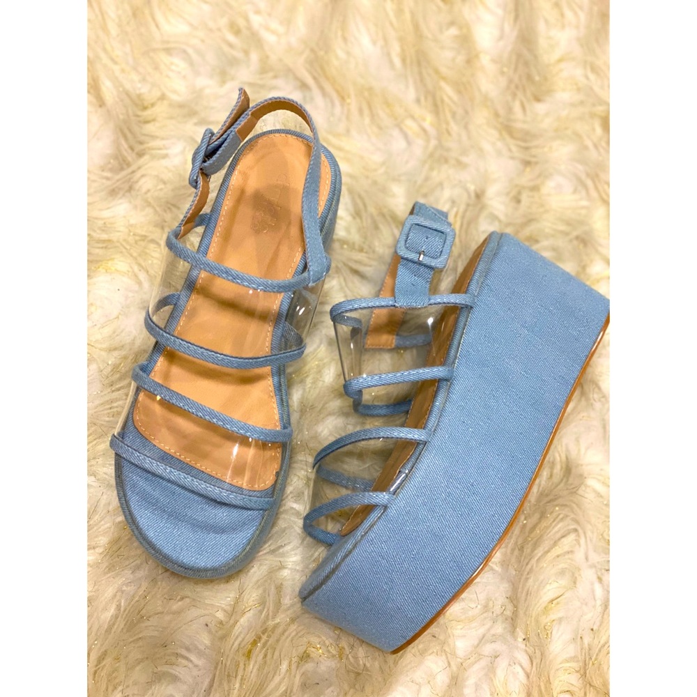 Light Blue Denim Sandals